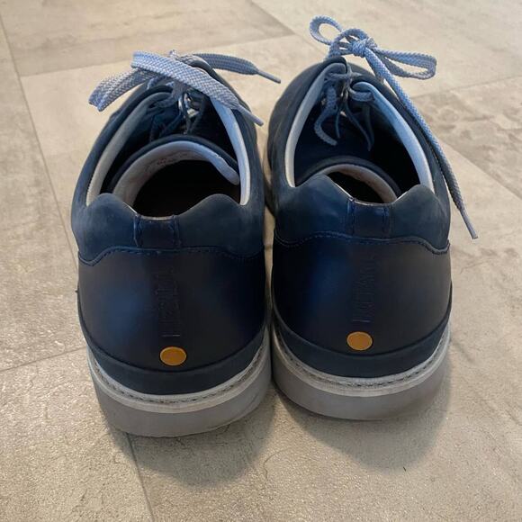 Samuel Hubbard Blue Leather Lace Up Vibram Comfortable Every Day Wear Shoes 12 - Picture 6 of 11